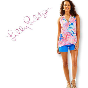 Lilly Pulitzer Bailey Top Playa Hermosa XXS
